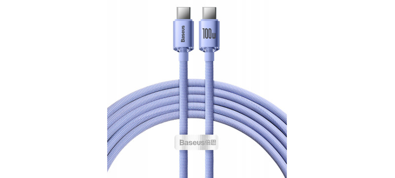 Baseus USB Type-C to USB Type-C Cable 2-meter Fast Charge 3.0 100W (5A/20V) gallery