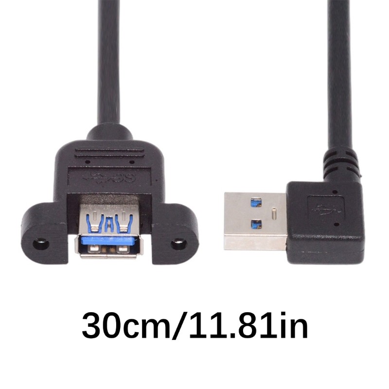 USB 3.0 Male/Female Connectors Line Right Angle/Straight Head Extension Cord gallery