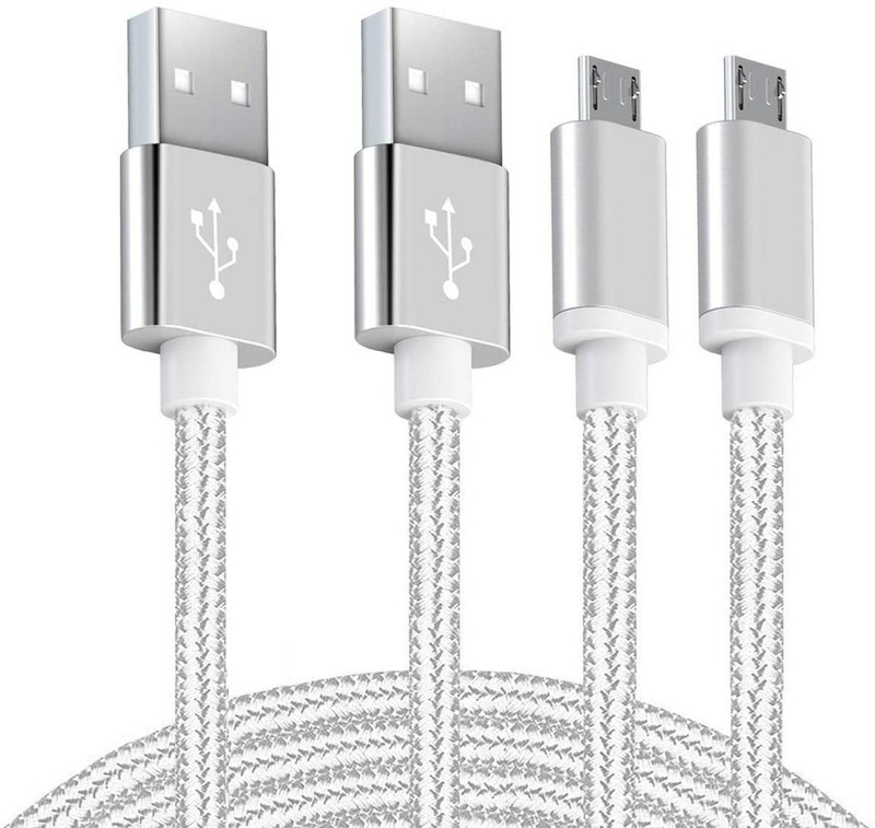 2 x 6Ft Micro USB Charging Cable Data Sync Charger Cord for Android Samsung LG