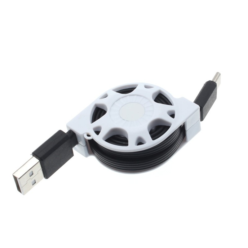 For TCL 60/60R/SE/NxtPaper – USB Cable Retractable Type-C Charger Power Cord