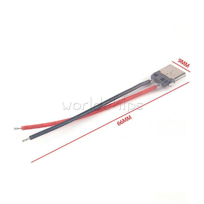 5PCS USB Type-C 2P Welding Wire Female Connector Cable For Mobile Phone Charging gallery
