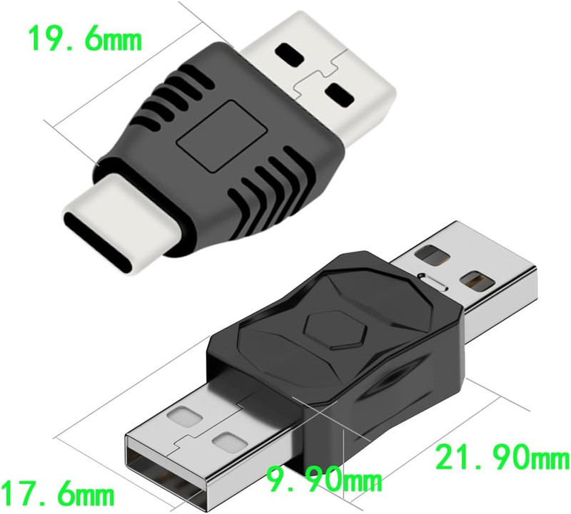 USB 2.0 Adapter Set Usb/Type C/Micro/Mini Male to Female Converter Connector 12 gallery