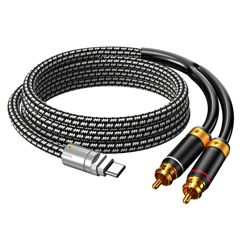 USB to 2 RCA Audio Cable 9.8FT, Audiophile USB to 2RCA Jack Plug Y Adapter Co... gallery