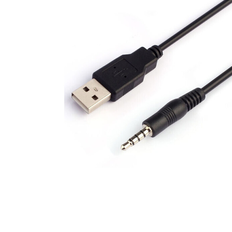 3.5mm Aux Audio To USB A Male Port Cable Cord Adapter Jack Charge Data Syn 3.3ft gallery