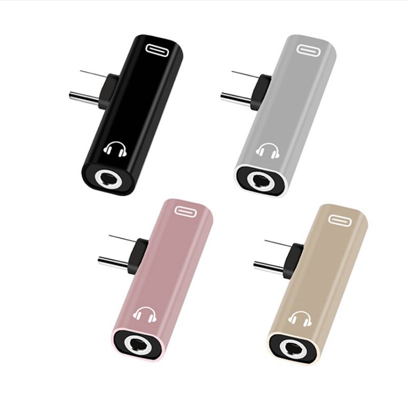 For Android Type C and Charger Splitter Adapter 2 in1 Dual USB-C to Headphone gallery