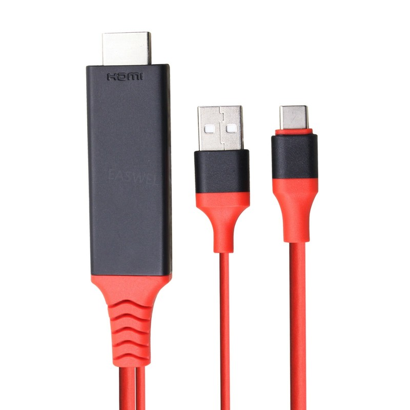Type-C USB-C to HDMI w/Charging Cable Adapter for LG G6 G5 V20 G7 V30 V40 V35