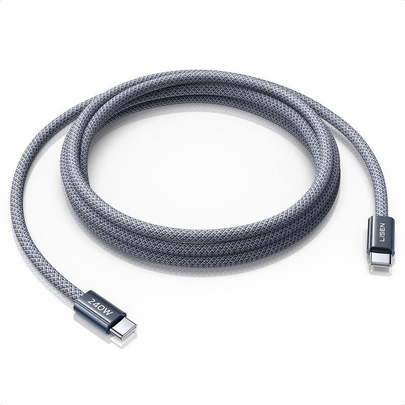 LISEN 10FT USB-C Charger Cable 240W Fast Charging for MacBook & iPad