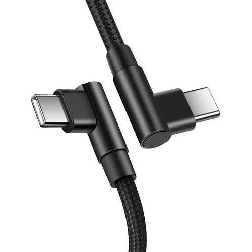 90 Degree Angle USB-C to USB-C Charger Cable Fast Charging Type Sync Cord Lot