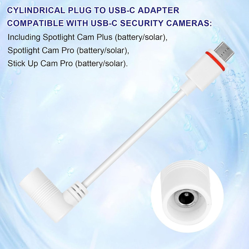 2Pcs Barrel Plug to USB-C Adapters & 2Pcs USB-C to Barrel Plug Adapters, Outdoor gallery