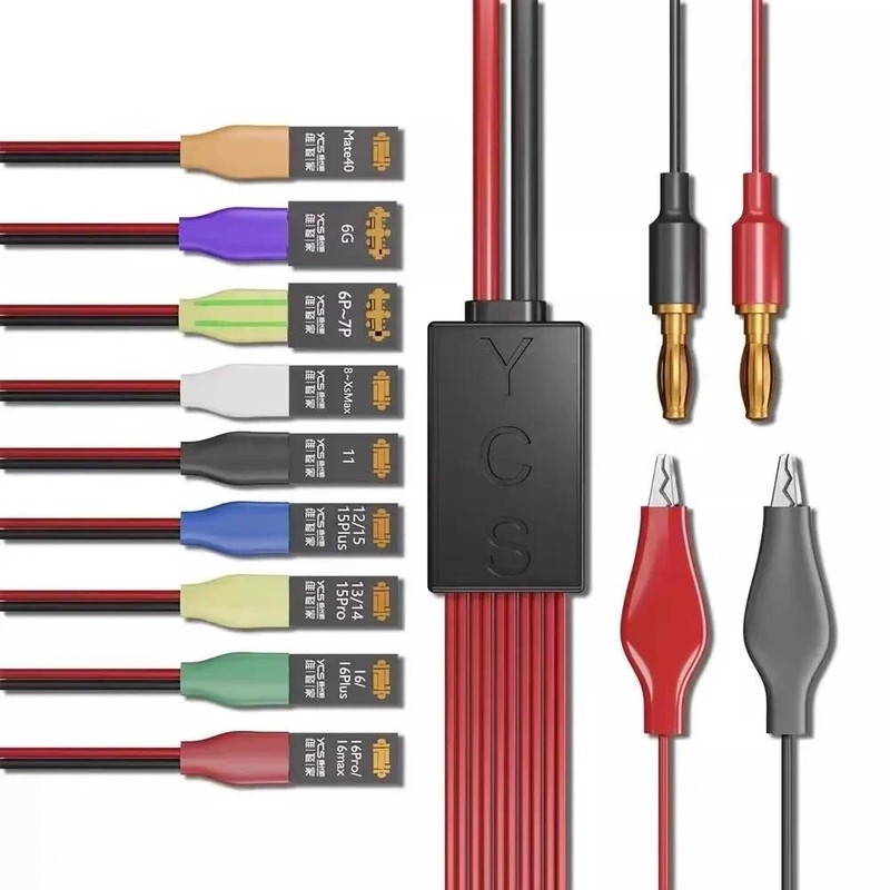 YCS-D01 Charging Boot DC Power Cable For iPhone 6-16 Pro Max Battery Testing