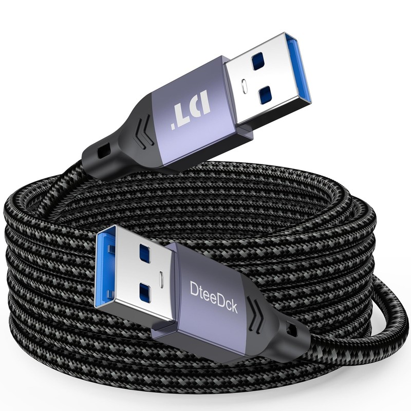 USB 3.0 Male to Male Cable Type A to A 5Gbps 15W Data Transfer Cord 10 Ft