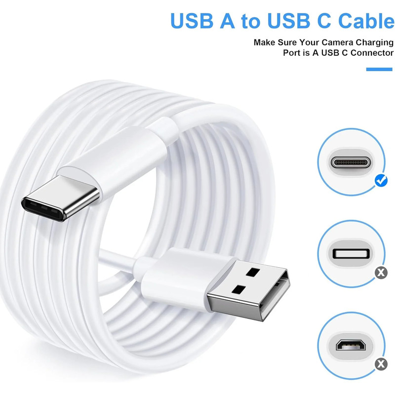 0.3/1/3/5/8/10/12M USB C Cable Long Power Extension Cord for Xiaomi Mi Camera La gallery