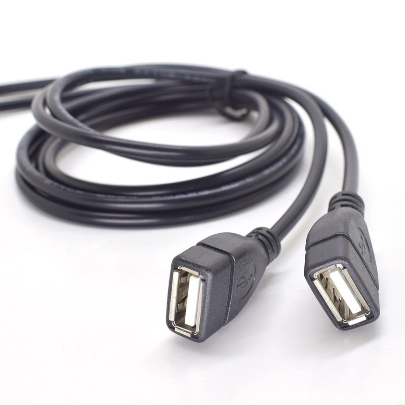 2PCS USB Pigtail Cable 3.3Ft(1M) USB 2.0 Female Jack to Open-end 2 Wires 20AW... gallery