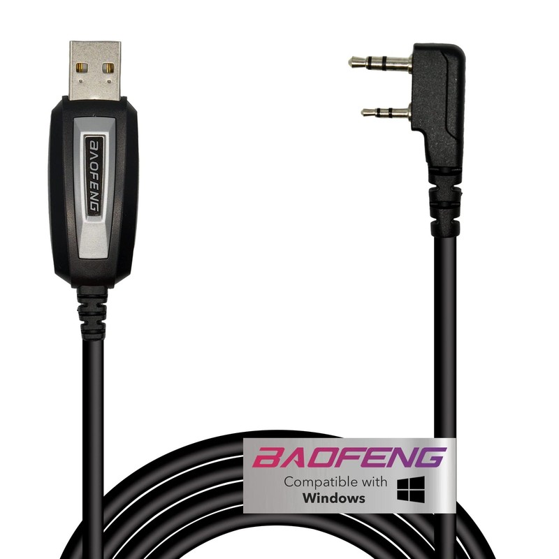 Baofeng Programming Cable for Two Way ham Portable radios: UV-5R, 5RA, 5R Plu...