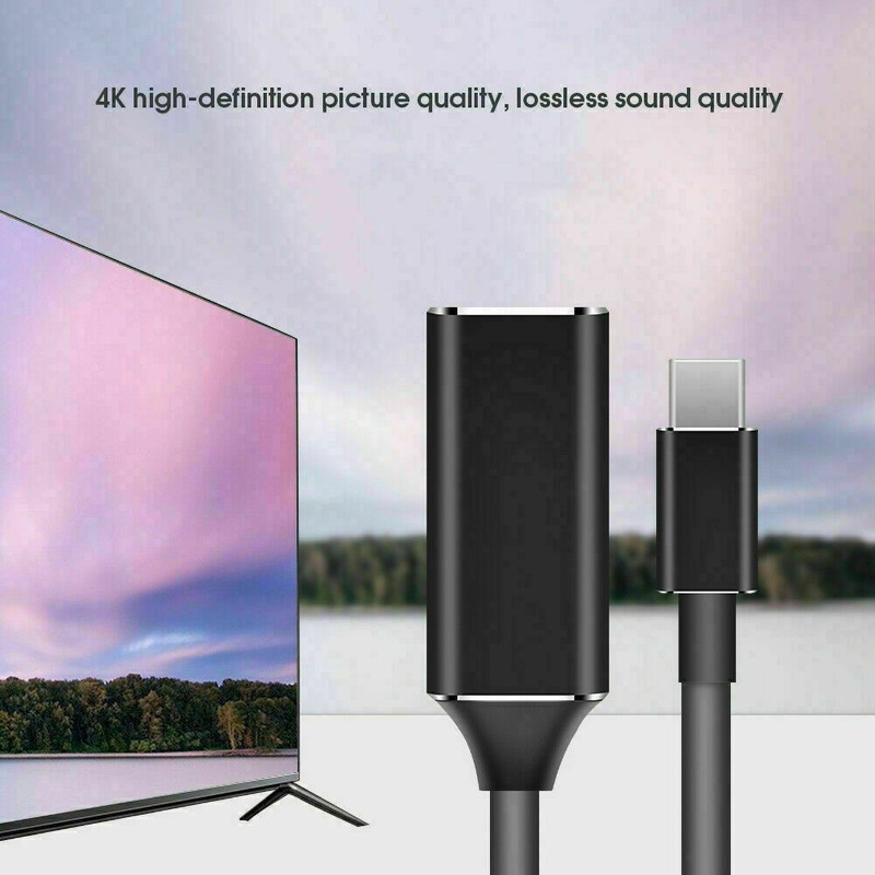 USB-C Type C To 4K HDMI Converter Adapter Cable For Chromebook Laptop Game #266 gallery