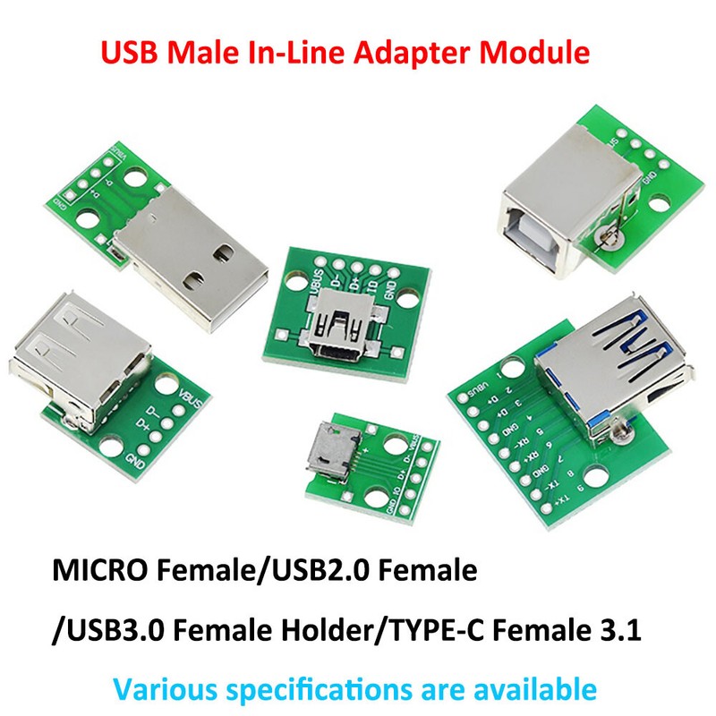 Typec Soldered Module Circuit Board Power Supply-USB to2.0/3.0 Female/Male MICRO gallery