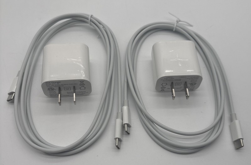 USB-C Charger Cables 6ft Fast Charge Block 2pk New