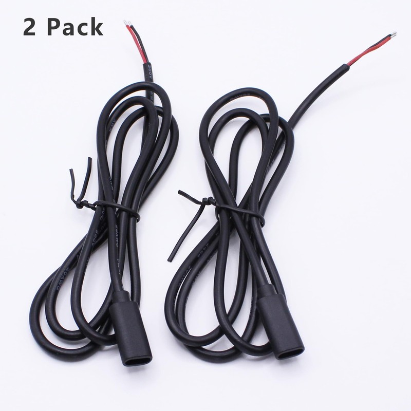 Xilaghy USB C Power Pigtail Cable 20AWG 5V USB Type C Female Plug to 2 Pin Ba... gallery