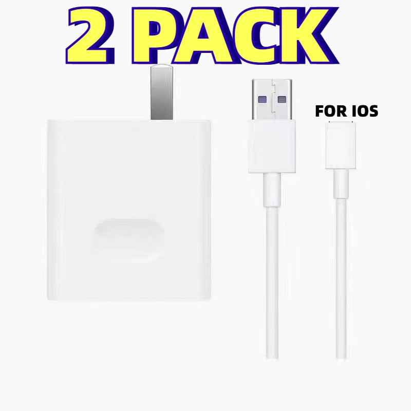 2 Set Device Android Type-C USB C Charging Cable + Charger Other Phones White
