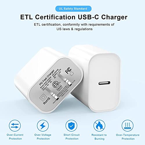 [Apple MFi Certified] iPhone Charger Fast Charging 6FT Compatible 20WC-L White gallery