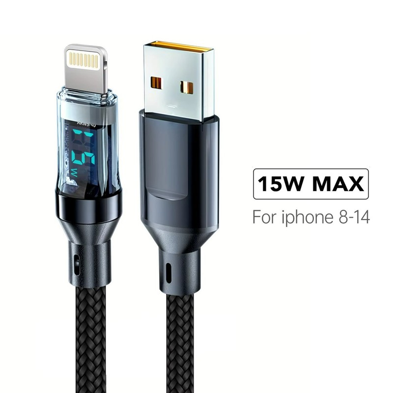 120W USB Type C Cable Fast Charging Data Cable LED Display for Xiaomi R gallery