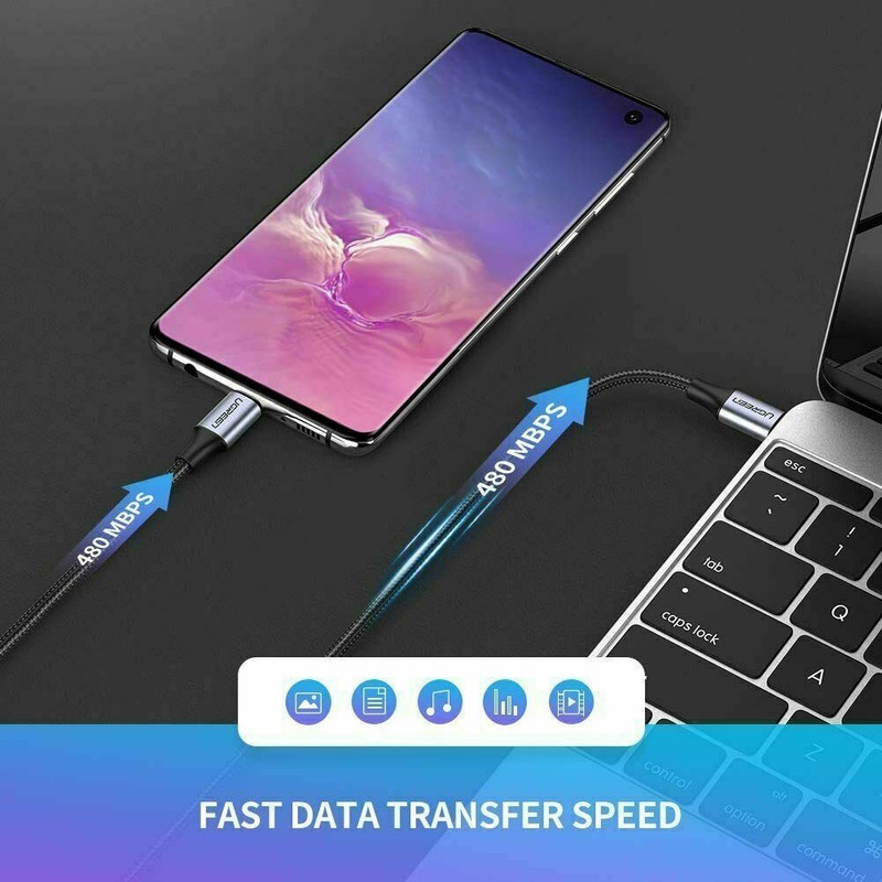 UGREEN USB C to USB c Cable 2.0 60W 3A PD For Macbook Air Braided Fast Charge gallery