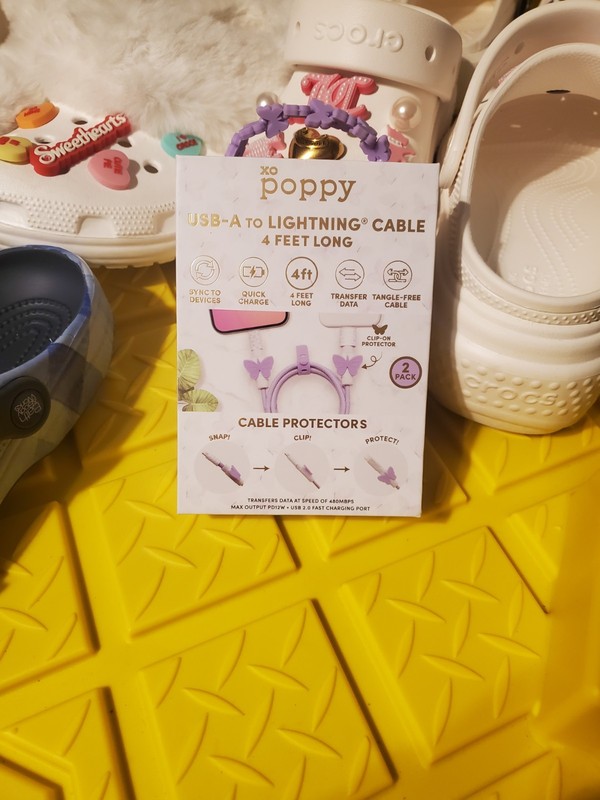 XO Poppy 4 Feet USB Cable Charger Cord gallery
