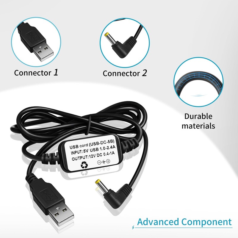 for Yaesu FT-60 FT-60R USB Power Supply Charger Cable Upgraded for VX-6R VX-5... gallery