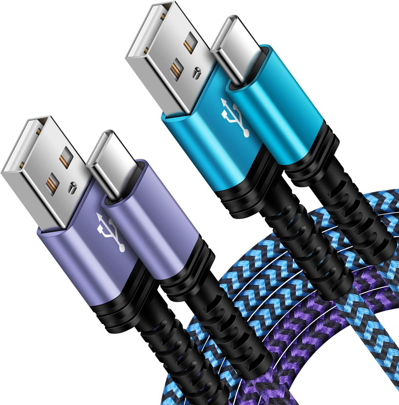 2Pack 6FT Android Samsung A15 Charger Cord USB C to Type USB a Fast Charging Cab