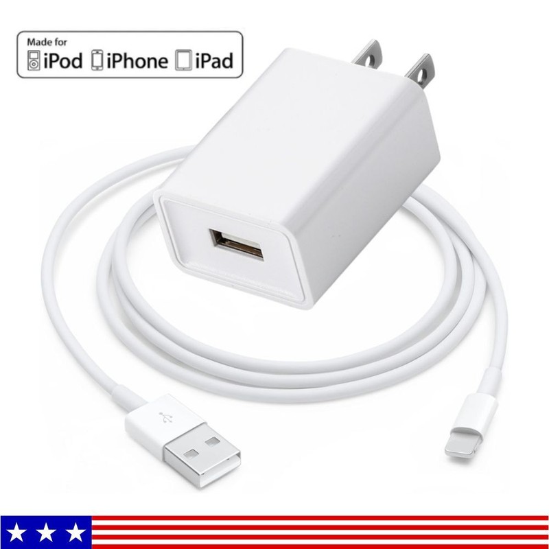 USB Fast Charger Wall Adapter For iPhone 14 13 12 11 XR iPad Charging Cable Lot