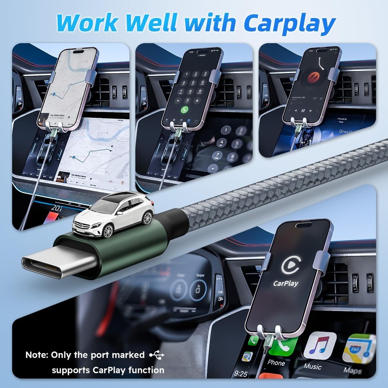 Multi Charging Cable with 4 Type C Connectors 5ft Multi Port Fast USB C Cord gallery