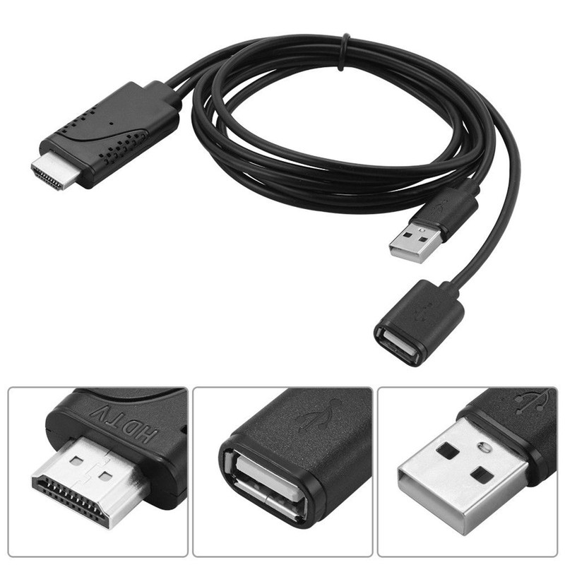 1m USB HDMI Adapter Cable For Huawei For iPhone For Samsung For Xiaomi Andrio s gallery