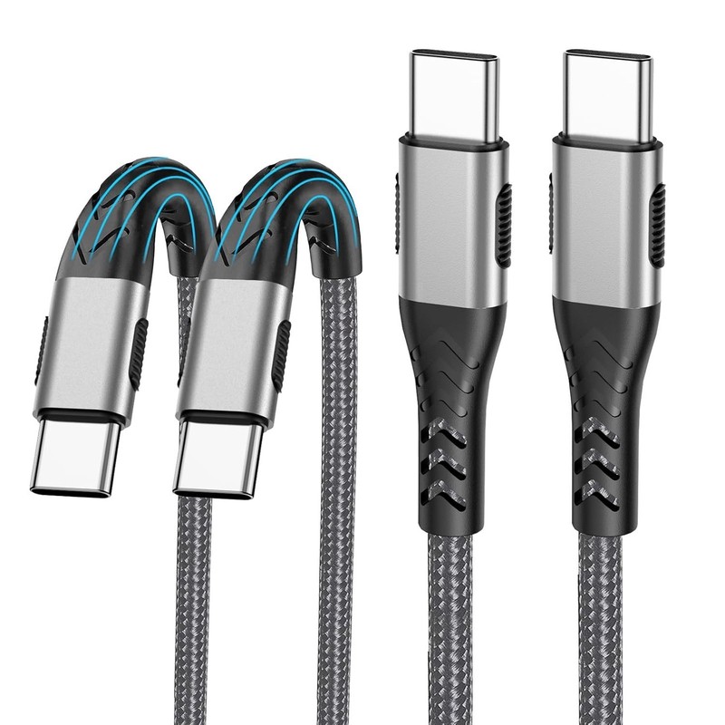 2 - Pack 10FT 100W USB C to USB C Cable, Fast Charging Type C to Type C Cable... gallery