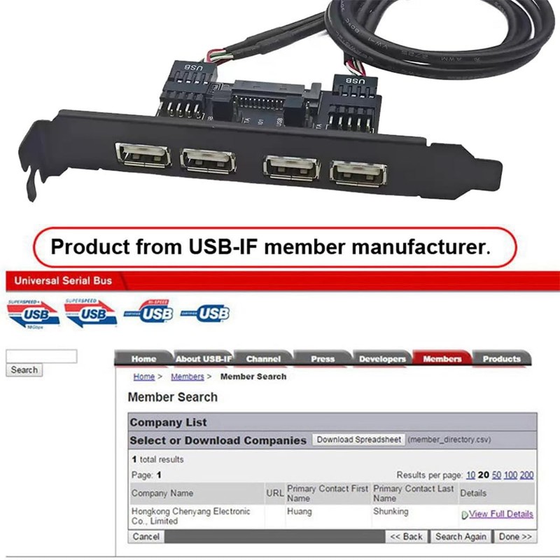 4 Port USB 2.0 Female Mount Panel To Motherboard 9Pin SATA Power 12cm Bracket gallery