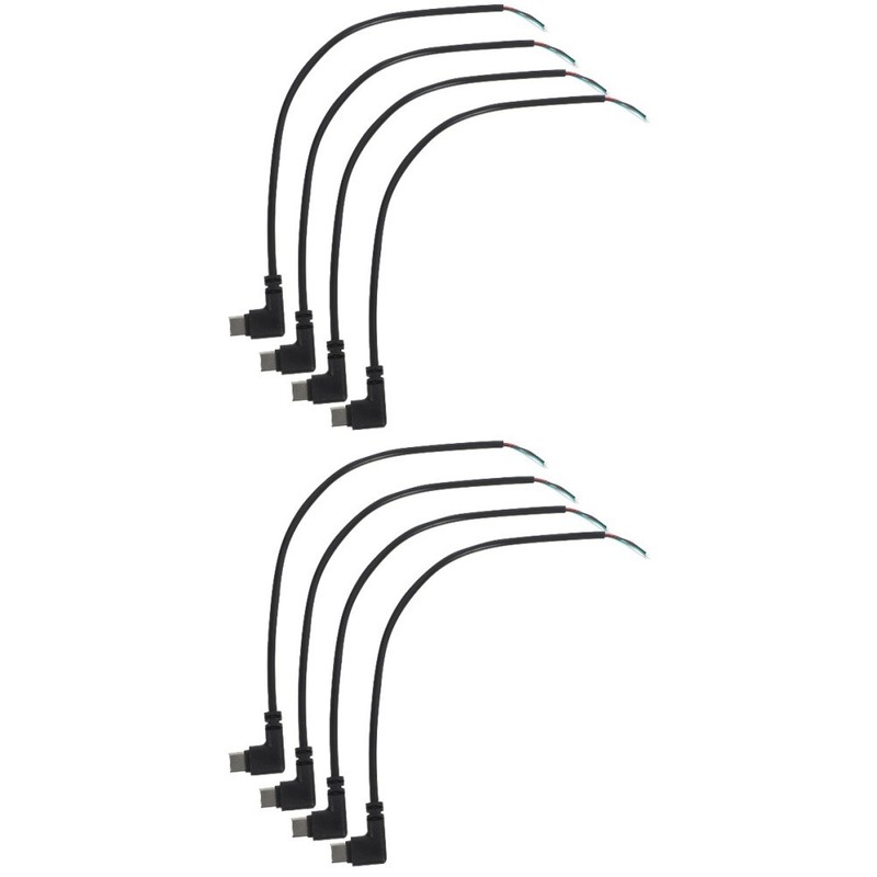 2 PCS Usb Type Plug Cable Right Angle Short Right-angle Extension