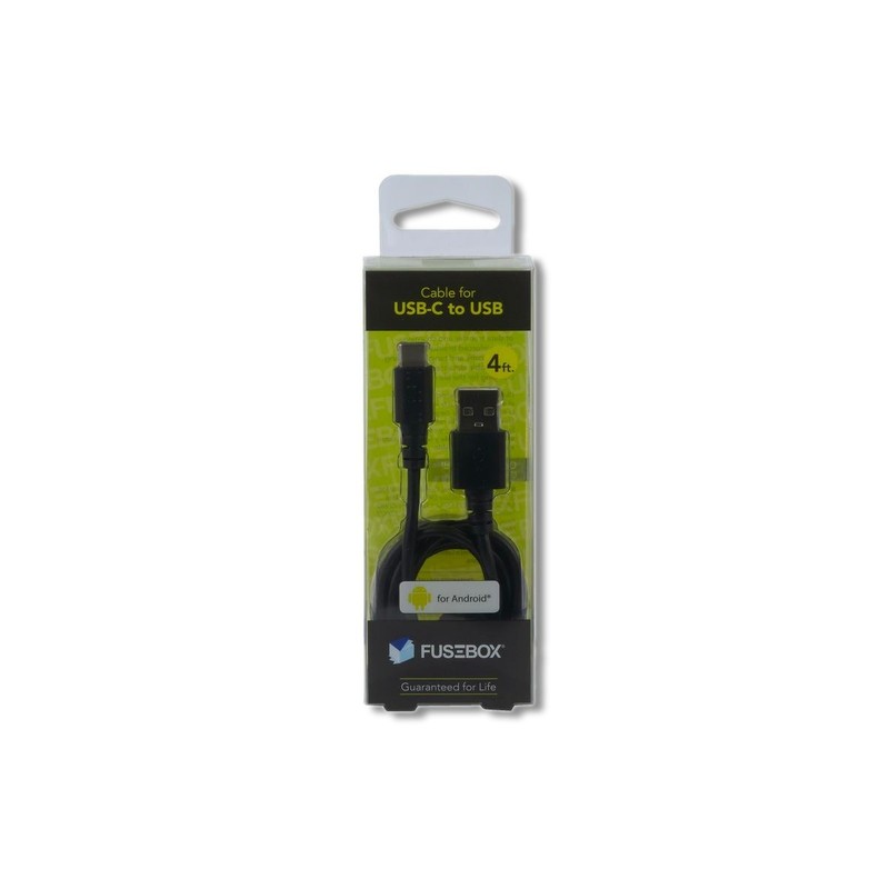 Fusebox USB-A to USB-C Cable 4 ft Black 131 1290 FB2