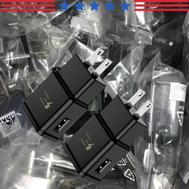 1-100X USB Charging Head For Samsung Fast Charger Block Wall Power Adapter Lot