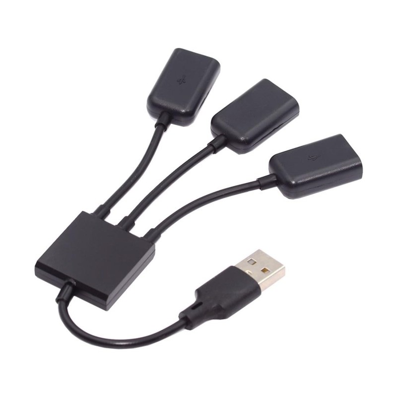 USB Y Splitter Cable 1 in 3 Out, USB 2.0 1 Male to 3 Female Port Expansion HU... gallery