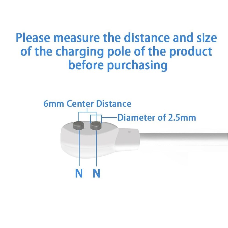 6mm Magnetic USB DC Charger Cable, 2.7ft Replacement Charging Cord | for Rech... gallery