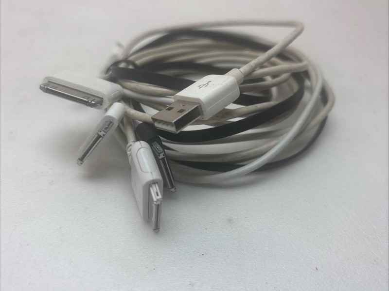 Lot of 4 Classic Apple Charging Cable Cords for iPhone iPod iPad – 3’
