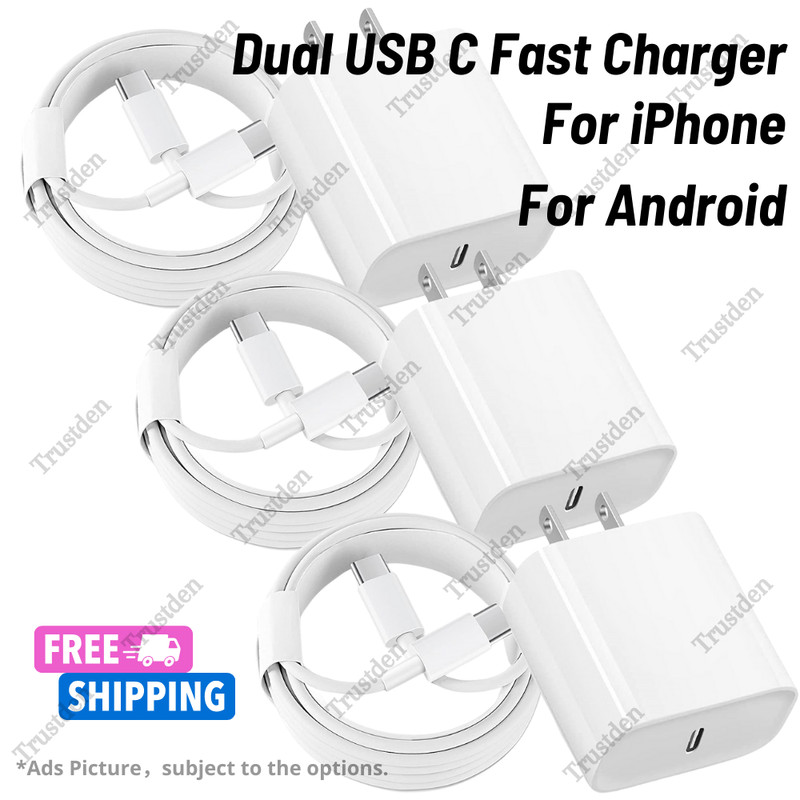 New Fast Charger USB C-Type C Cable Lot For iPhone 15 Pro Max Plus iPad Android