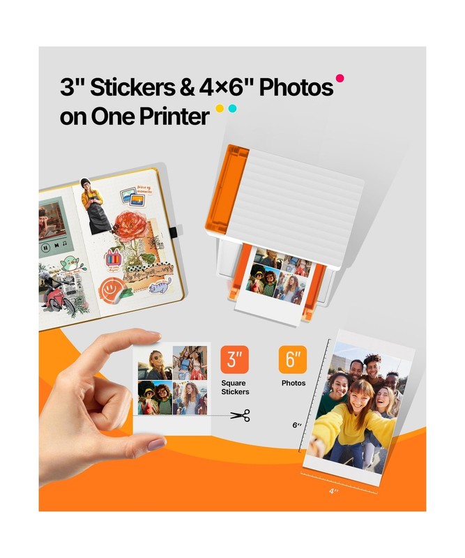 Liene Amber M110 Bluetooth Photo Printer 80 Sheets, Portable Photo Printer fo... gallery