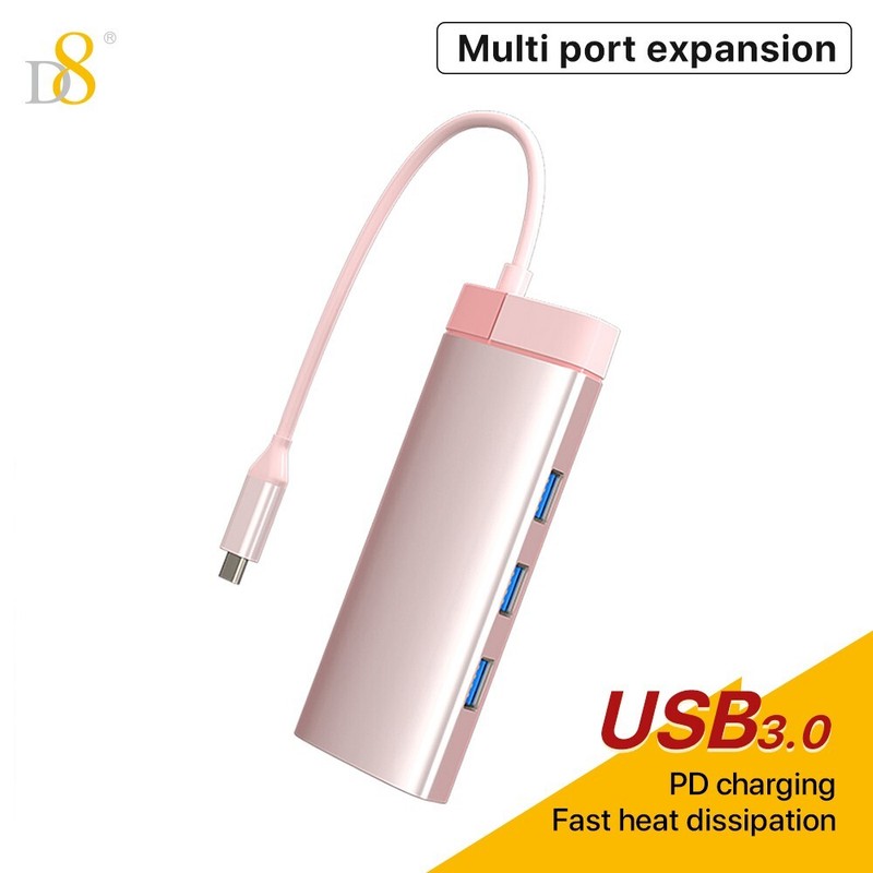 Type C Male to Multi USB 3.0 + HDMI Female Hub Adapter Data Connector Converder