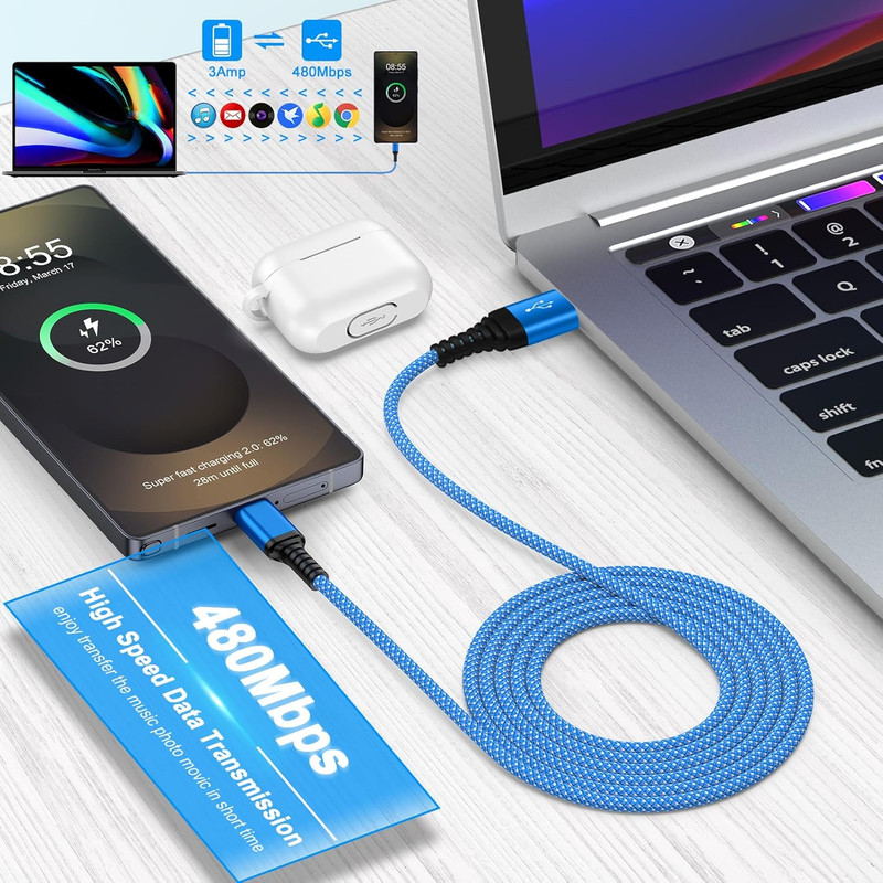 Car Charger for Iphone 17 Pro Max Air 16E 16 Carplay Cable for Iphone 16 15 Pro gallery