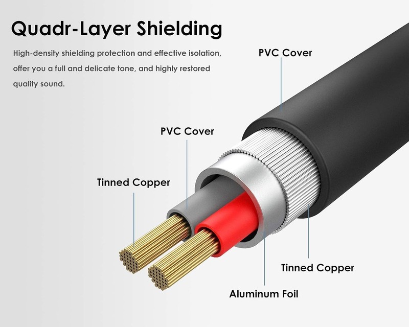 1/4 to 3.5mm Headphone Adapter - 16ft Cable gallery