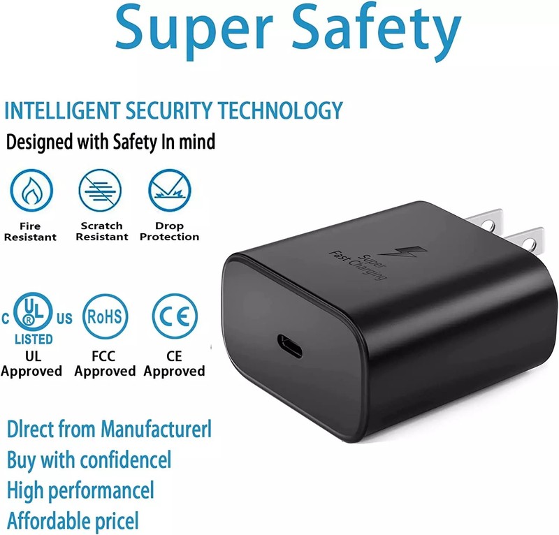 45W Type Usb-c Super Fast Wall Charger for Samsung Galaxy S21 S22 S23 S24 Ultra gallery