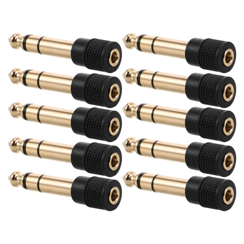 10 Pcs Microphone Adapter Headphone Adapters Audio Converter Aux for gallery