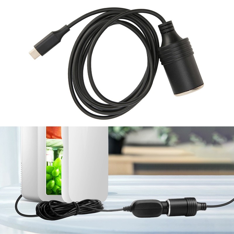 4.9ft Long 15V3A 45W PD Type C To Cigar Lighter CableCigarette Lighter Adapter⭐ gallery