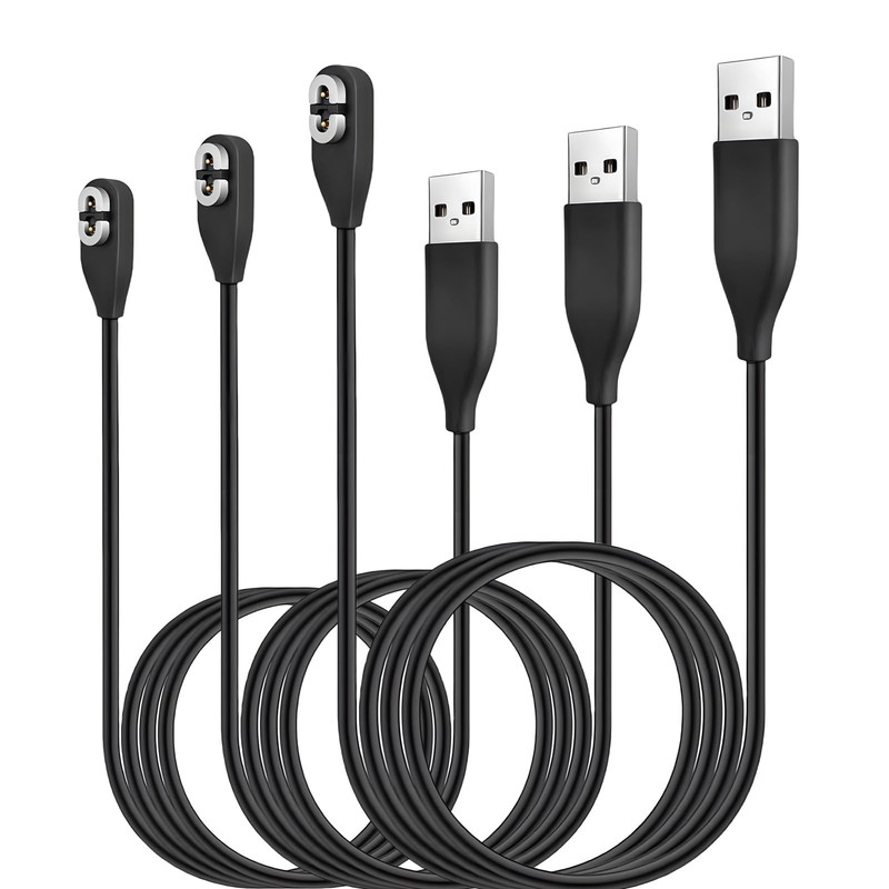 3-Pack USB A Charging Cords for Shokz Headphones (Aeropex, OpenRun //Mini, Op…