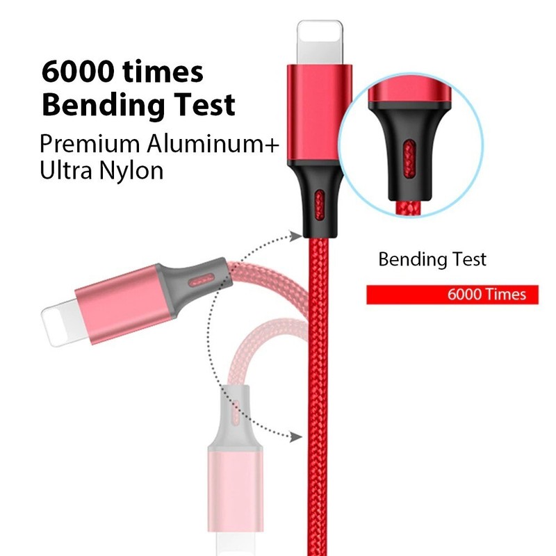 3 In 1 USB Fast Charger Cable Cord For iPhone Android Universal gallery